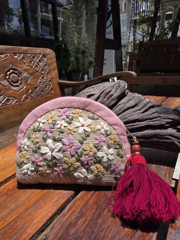 Hand-Embroidered Cotton Bag