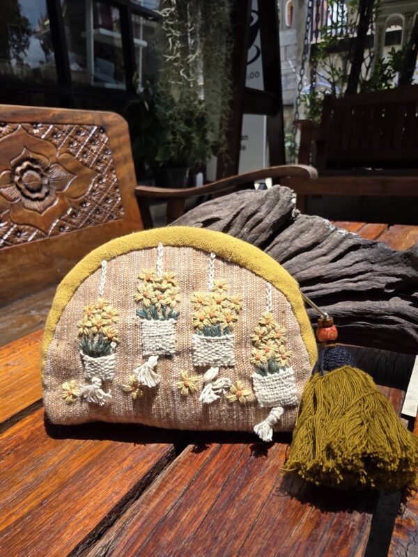 Hand-Embroidered Cotton Bag